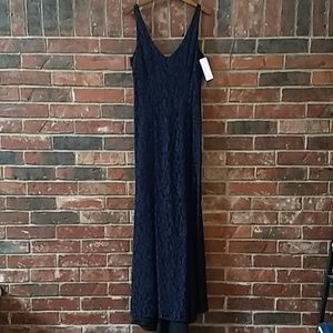 BCBG Dark Navy Gown, Mermaid fit. NWT